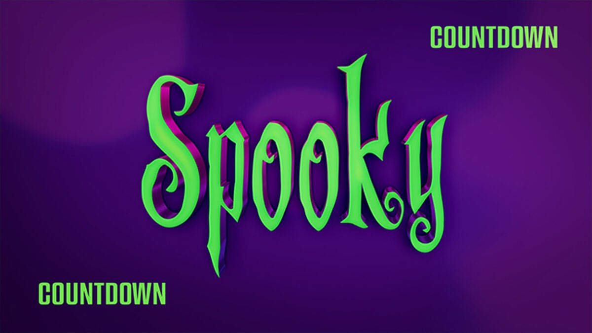 Purple Spooky Countdown image number null